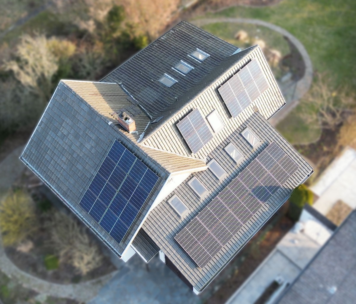 Referenzobjekt: Einfamilienhaus mit Photovoltaikanlage auf dem Dach